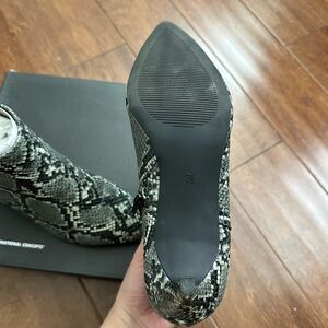 Snake boots, bar iii women. Mini heel